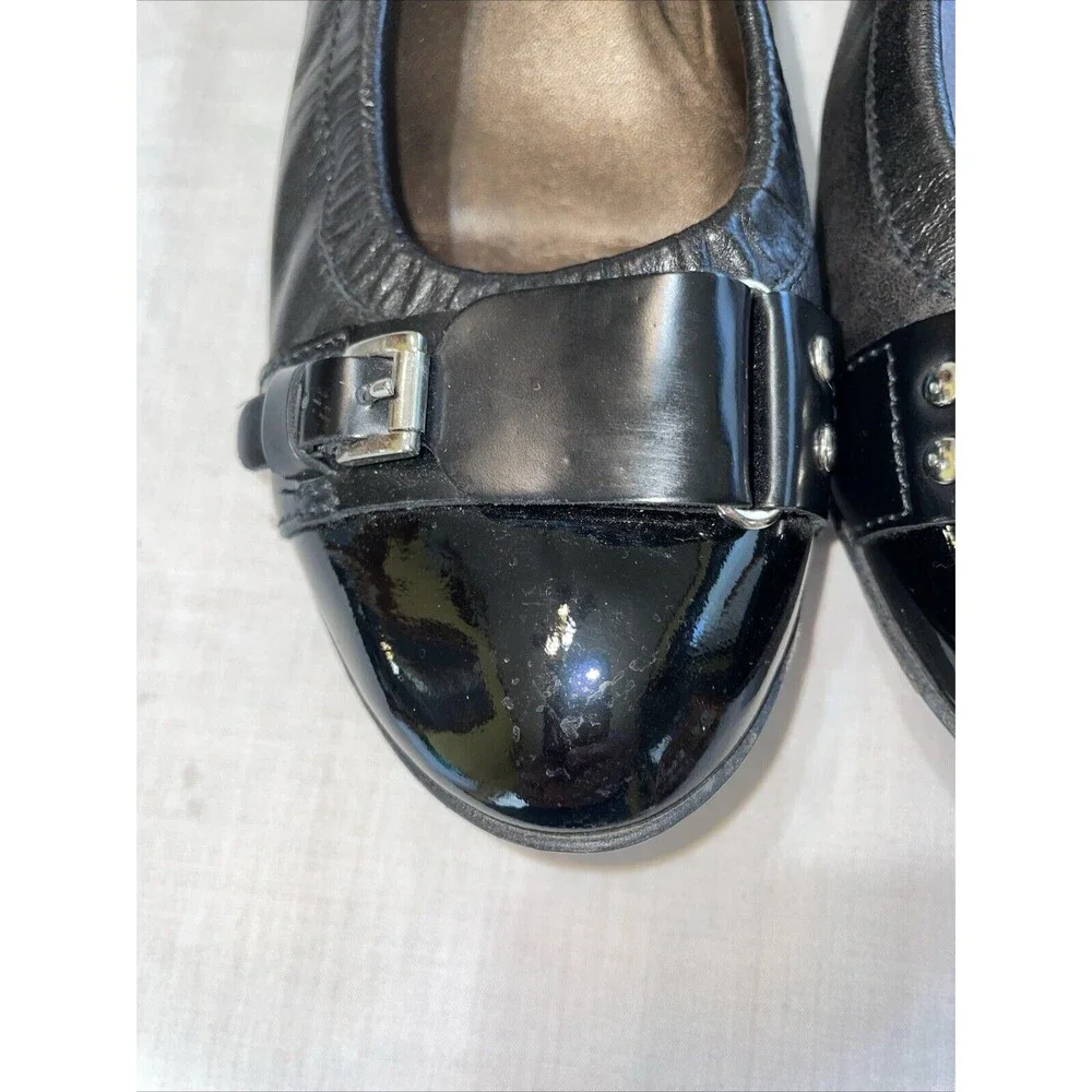 Attilio Giusti Leombruni Women’s Ballet Slippers Size 39.5 U.S. 8.5 M Black Lthr